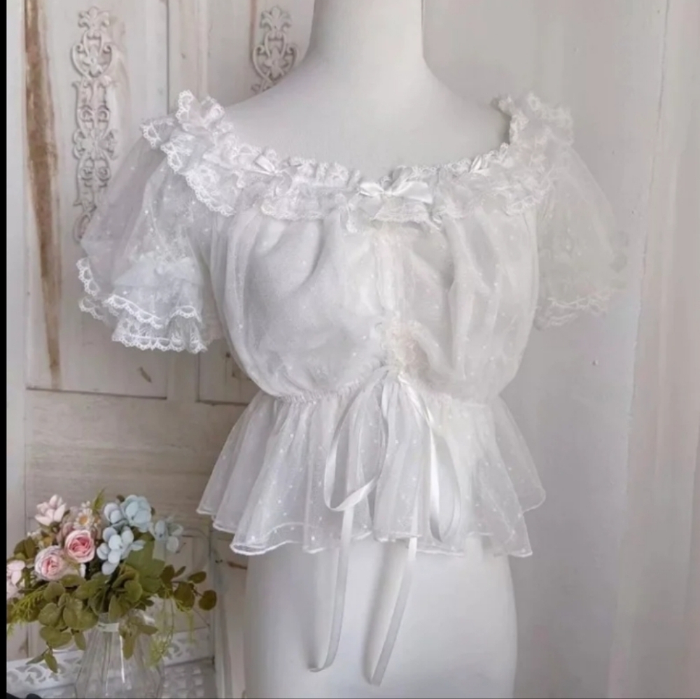 Lolita White Top Lace